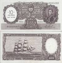 *10 pesos Argentína 1969-71, P284 XF - Kliknutím na obrázok zatvorte -